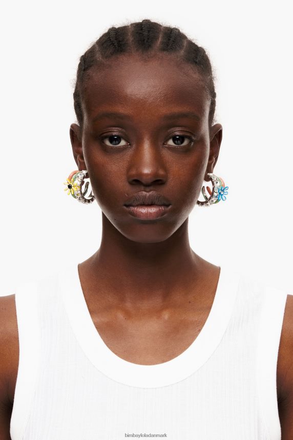 Bimba Y Lola blomster maxi hoop øreringe 46TD4J675flerfarvet