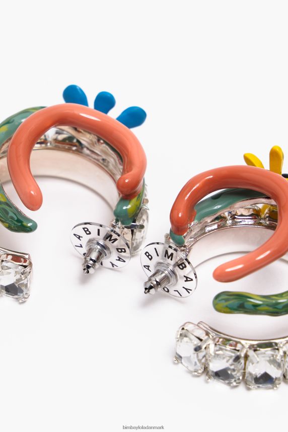 Bimba Y Lola blomster maxi hoop øreringe 46TD4J675flerfarvet