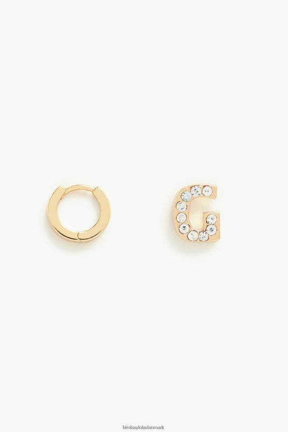 Bimba Y Lola brev mini hoop øreringe 46TD4J1155g