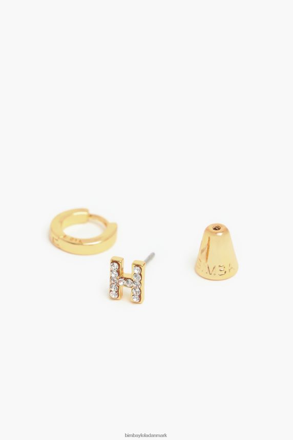 Bimba Y Lola brev mini hoop øreringe 46TD4J1156h