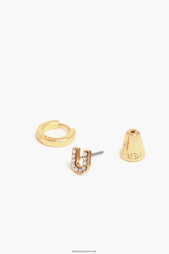 Bimba Y Lola brev mini hoop øreringe 46TD4J1169u