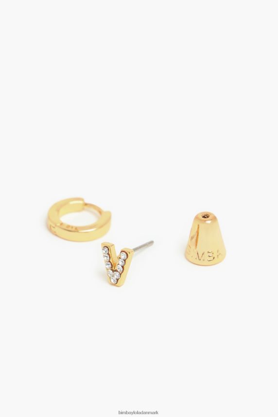 Bimba Y Lola brev mini hoop øreringe 46TD4J1170v