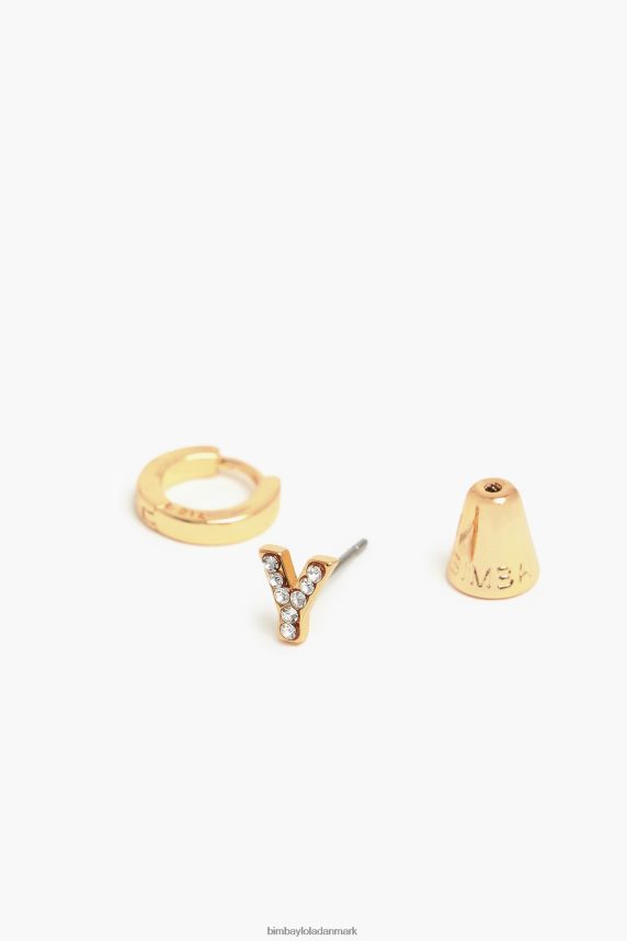 Bimba Y Lola brev mini hoop øreringe 46TD4J1173y