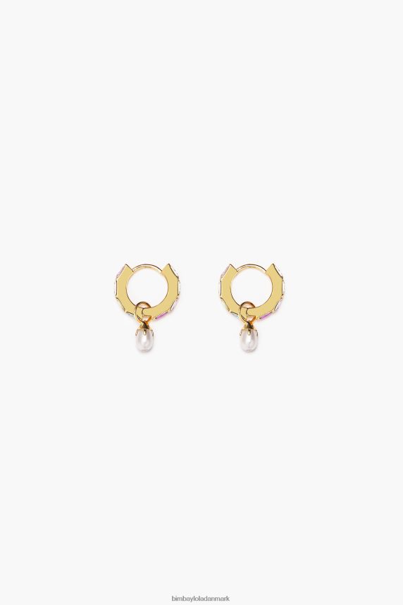 Bimba Y Lola crystal perle hoop øreringe 46TD4J784flerfarvet