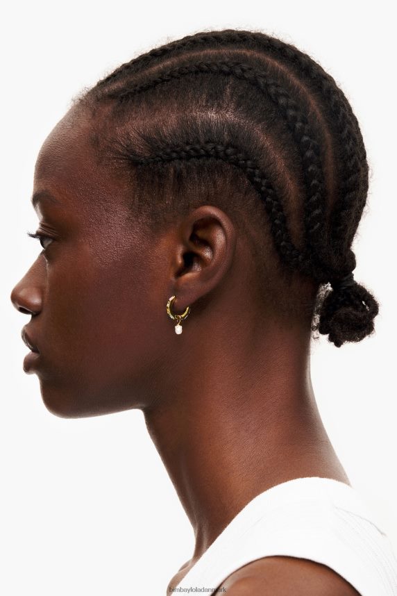 Bimba Y Lola crystal perle hoop øreringe 46TD4J784flerfarvet