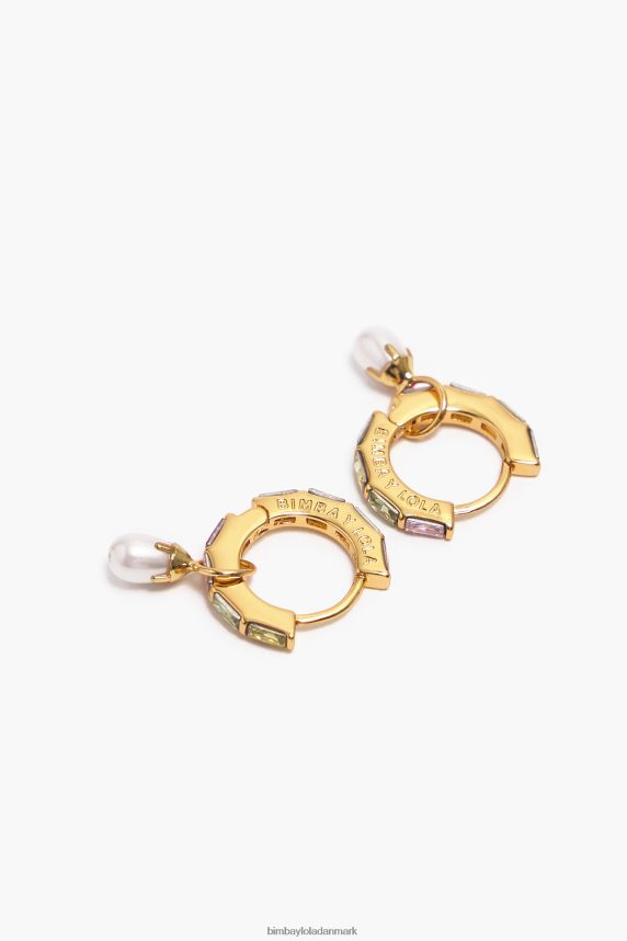 Bimba Y Lola crystal perle hoop øreringe 46TD4J784flerfarvet