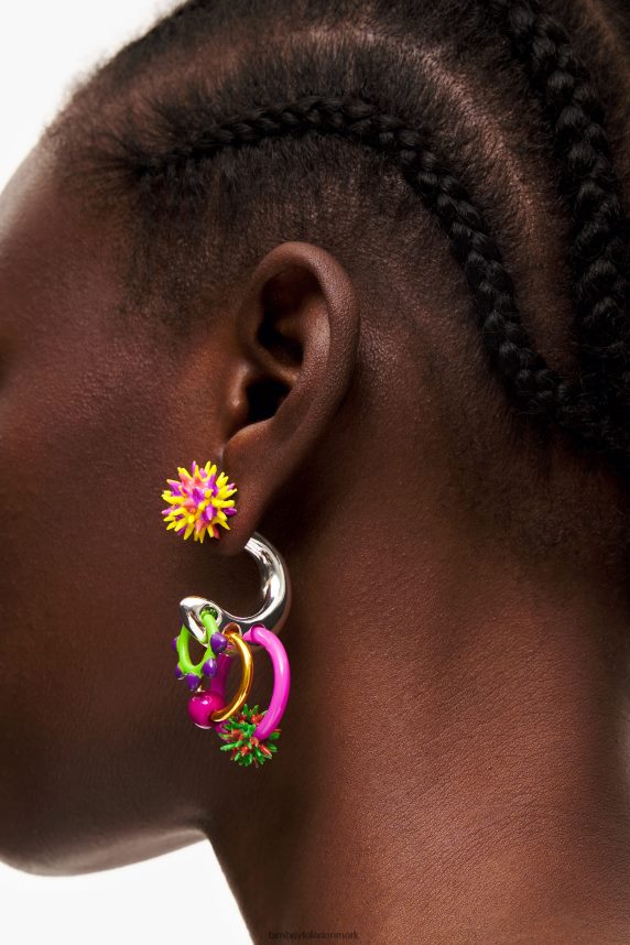 Bimba Y Lola emalje stykker bøjle ørering 46TD4J674flerfarvet