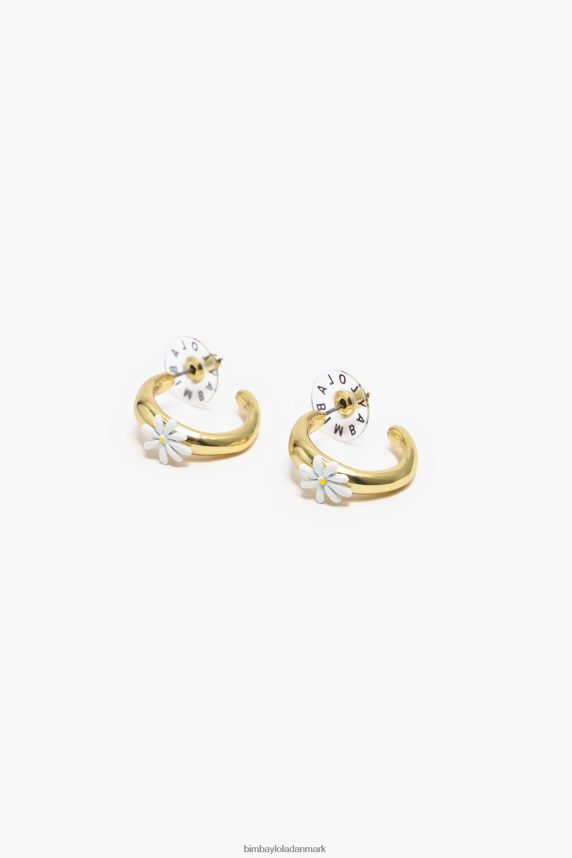 Bimba Y Lola gyldne bøjle øreringe 46TD4J676blomst