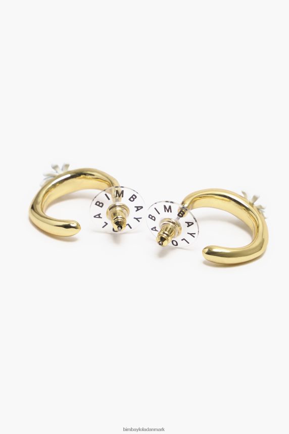 Bimba Y Lola gyldne bøjle øreringe 46TD4J676blomst