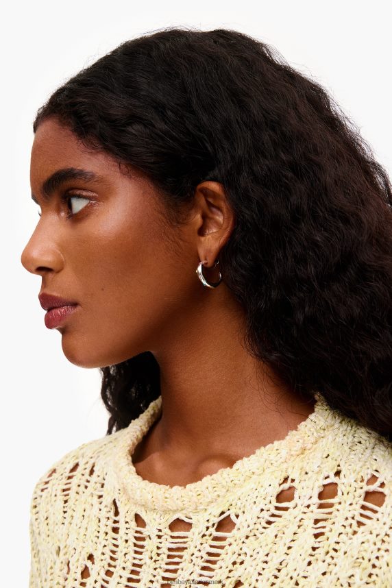 Bimba Y Lola krystal hoop øreringe 46TD4J677sølv