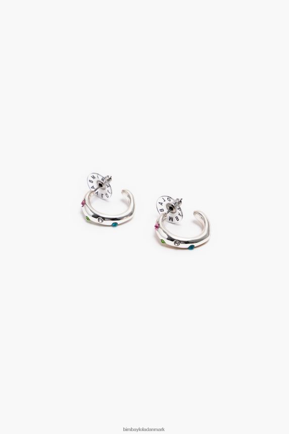 Bimba Y Lola krystal hoop øreringe 46TD4J677sølv