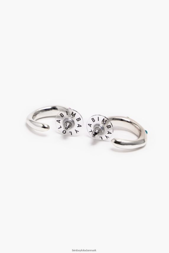 Bimba Y Lola krystal hoop øreringe 46TD4J677sølv