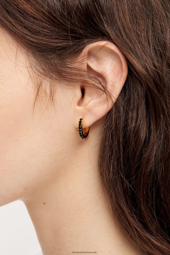 Bimba Y Lola krystal midi hoop øreringe 46TD4J851sort