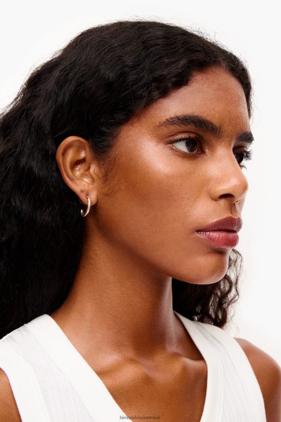 Bimba Y Lola matte bøjle øreringe 46TD4J761sølv