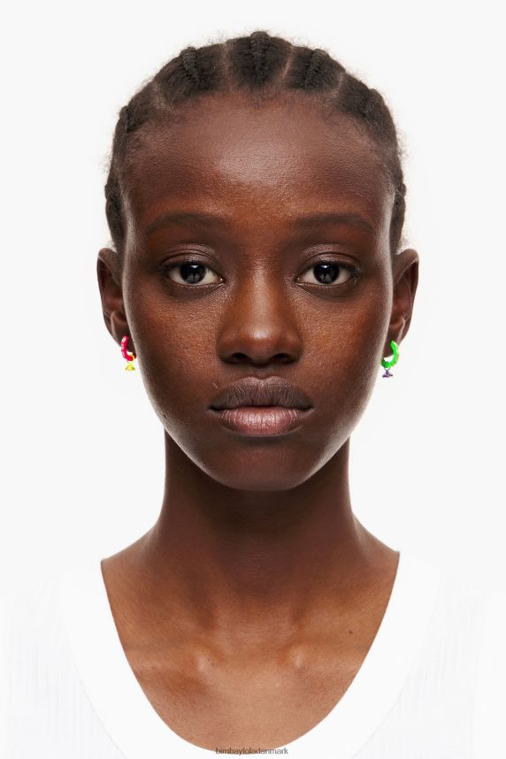 Bimba Y Lola neon hoop øreringe 46TD4J748krystal