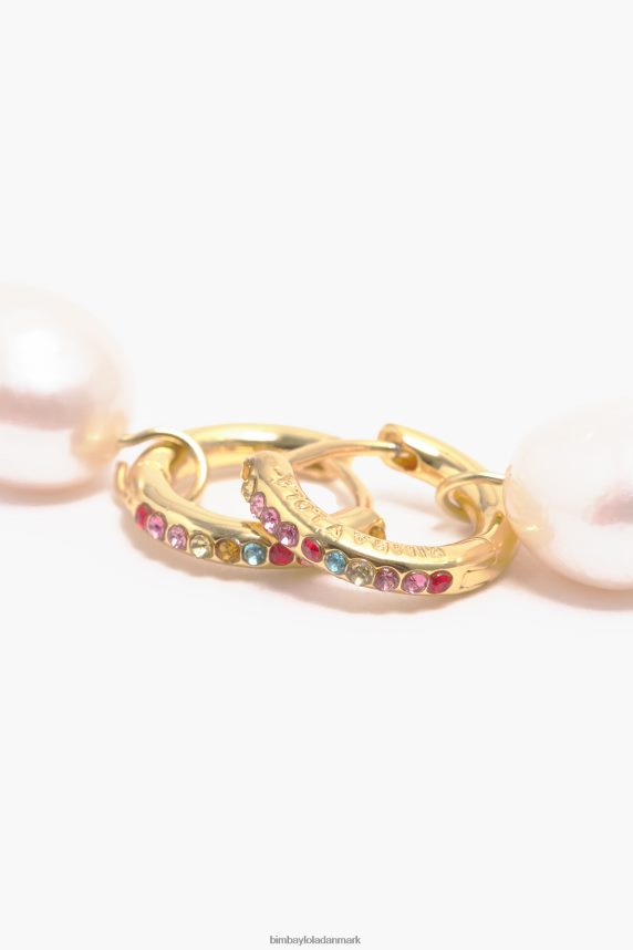 Bimba Y Lola perle mini hoop øreringe 46TD4J782flerfarvet