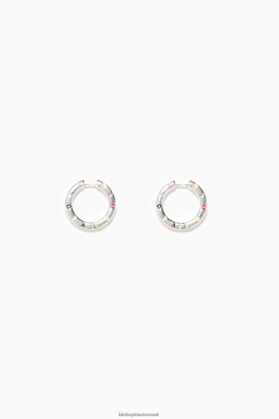 Bimba Y Lola øreringe med logo 46TD4J715sølv og flerfarvet