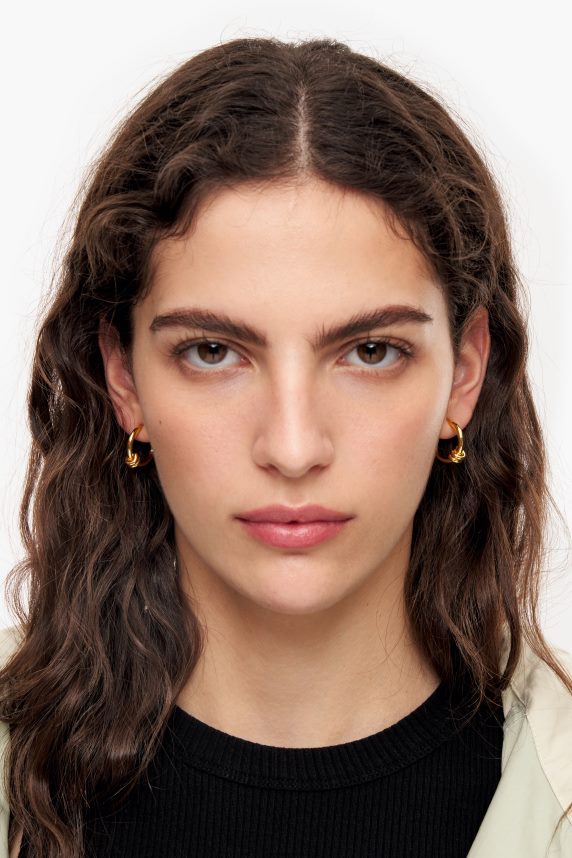 Bimba Y Lola spiral mini hoop øreringe 46TD4J816sølv