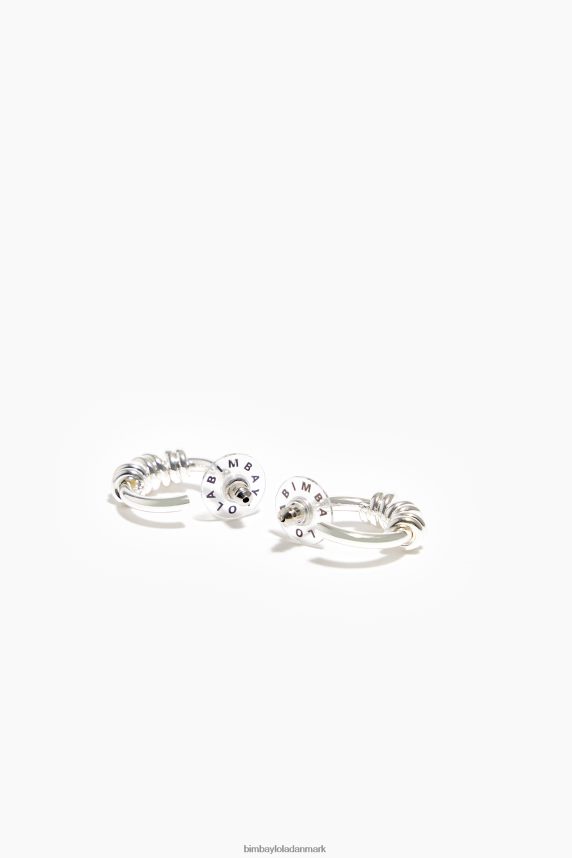 Bimba Y Lola spiral mini hoop øreringe 46TD4J816sølv