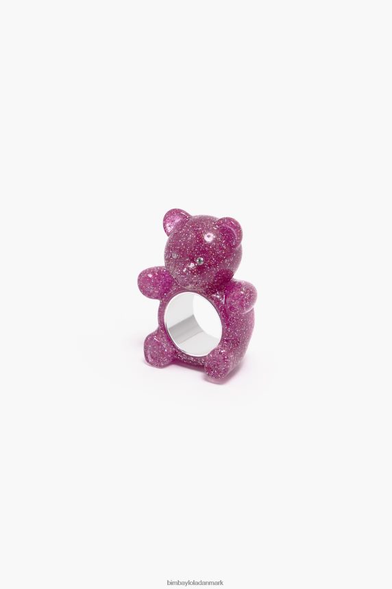Bimba Y Lola glitter bamse ring 46TD4J801lyserød