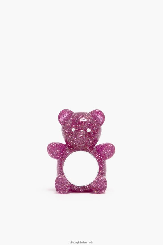 Bimba Y Lola glitter bamse ring 46TD4J801lyserød