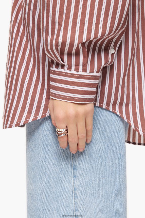 Bimba Y Lola tre-bånds krystaller ring 46TD4J842flerfarvet