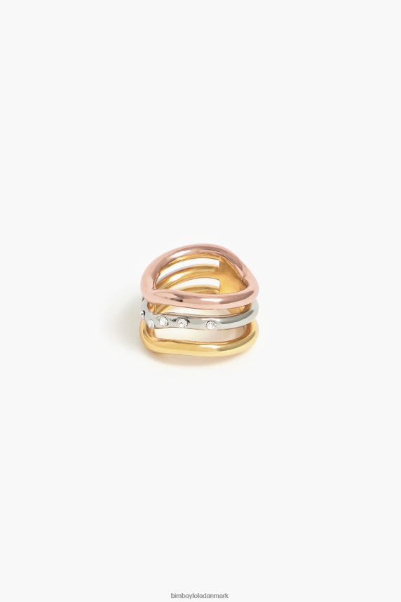 Bimba Y Lola tre-tonet ring 46TD4J738krystaller
