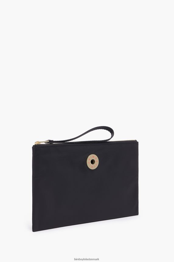 Bimba Y Lola fladt nylon make-up etui 46TD4J1097sort