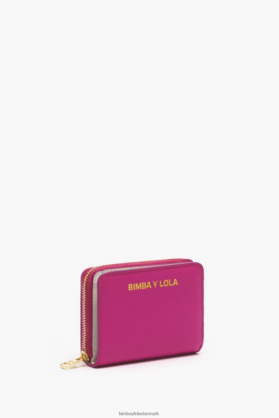 Bimba Y Lola pung med klap i læder 46TD4J998fuchsia