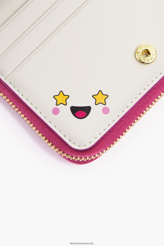 Bimba Y Lola pung med klap i læder 46TD4J998fuchsia