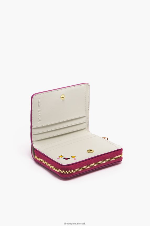 Bimba Y Lola pung med klap i læder 46TD4J998fuchsia
