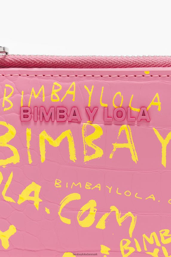 Bimba Y Lola pung med krokodilletryk 46TD4J1038lyserød