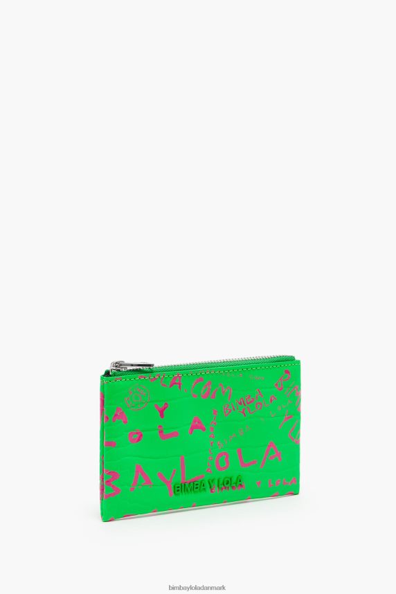 Bimba Y Lola rektangulær pung med krokodilletryk 46TD4J1040grøn