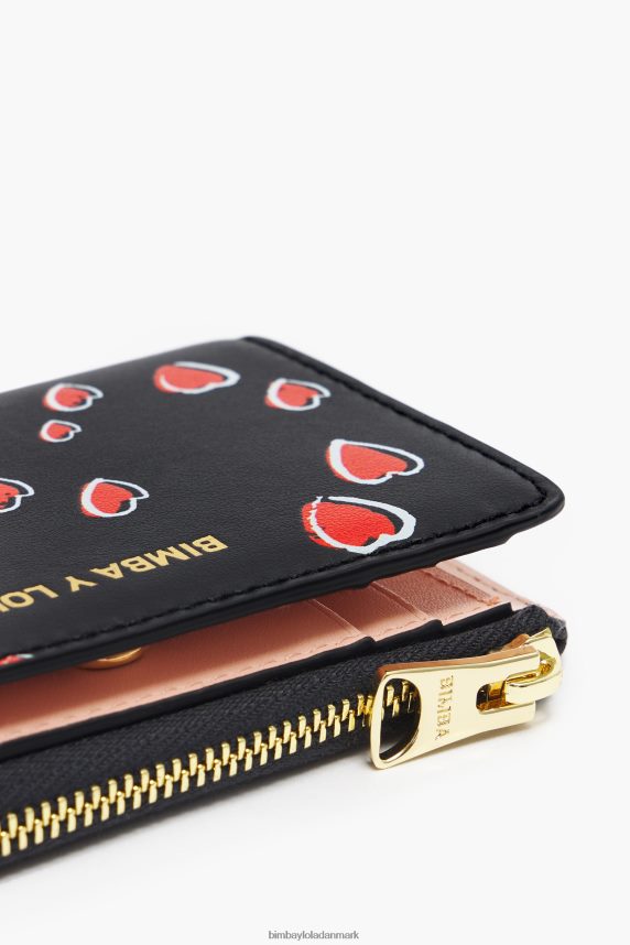 Bimba Y Lola små hjerter læderpung 46TD4J1002sort