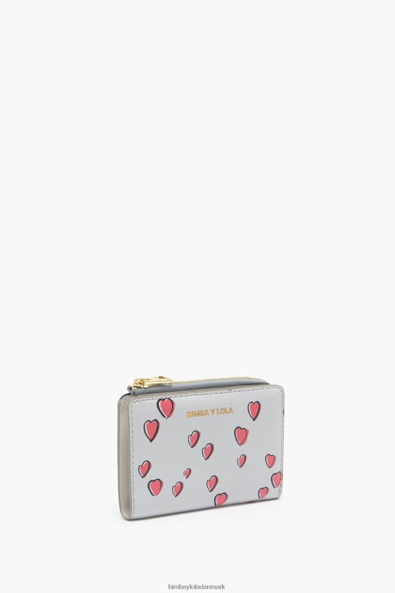 Bimba Y Lola små hjerter pung i læder 46TD4J1003grå