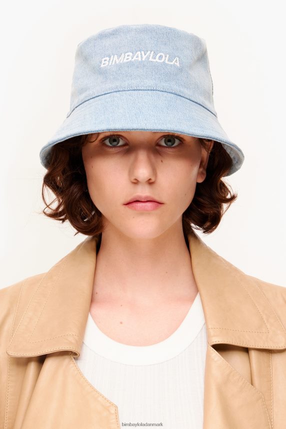 Bimba Y Lola bøttehat med logo 46TD4J868denim