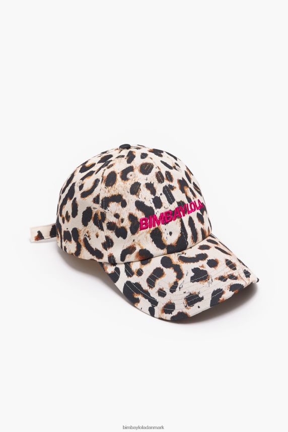 Bimba Y Lola bomuldshætte med leopardprint 46TD4J867naturlig