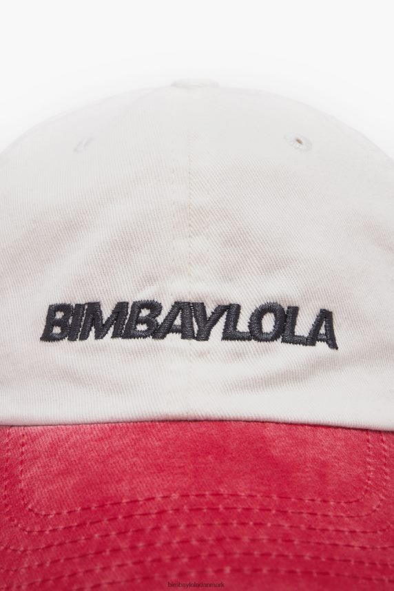 Bimba Y Lola tofarvet bomuldshætte 46TD4J872hvid