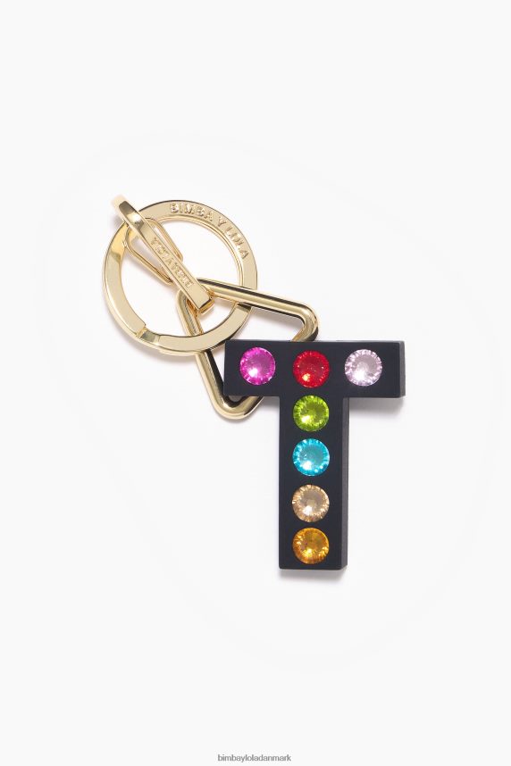 Bimba Y Lola bogstavs silikone nøglering 46TD4J1190t