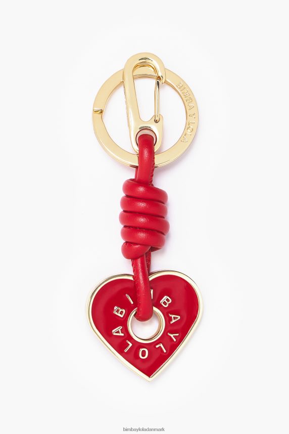 Bimba Y Lola hjerte nøglering 46TD4J955rød