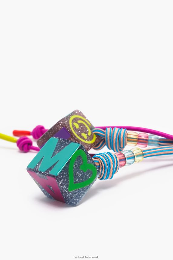 Bimba Y Lola terning nøglering 46TD4J944blå og pink