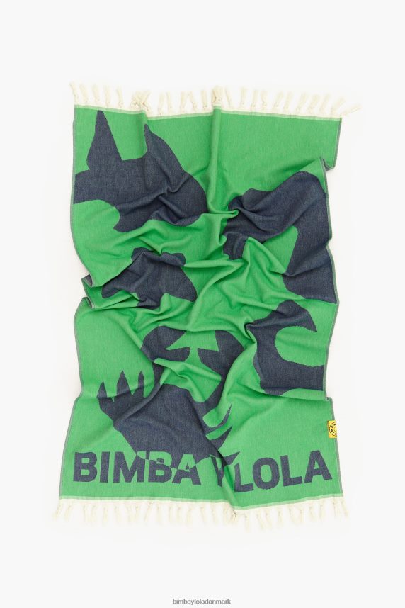 Bimba Y Lola jacquard håndklæde 46TD4J891grøn