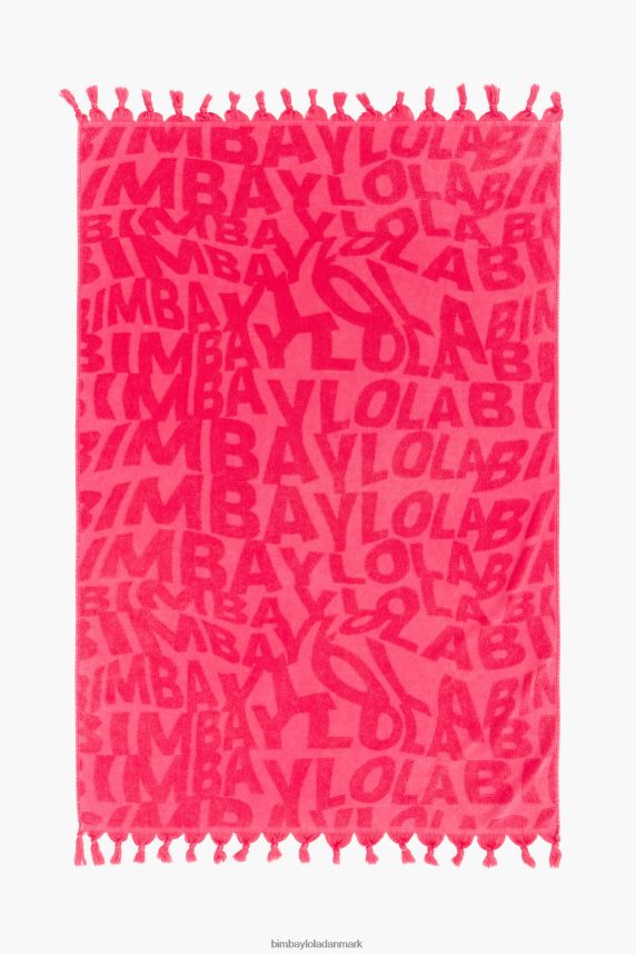 Bimba Y Lola jacquard logo håndklæde 46TD4J876fuchsia