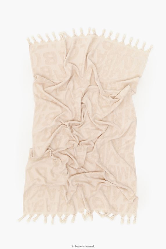 Bimba Y Lola jacquard logo håndklæde 46TD4J882elfenben