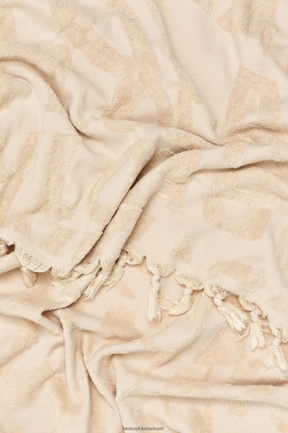Bimba Y Lola jacquard logo håndklæde 46TD4J882elfenben
