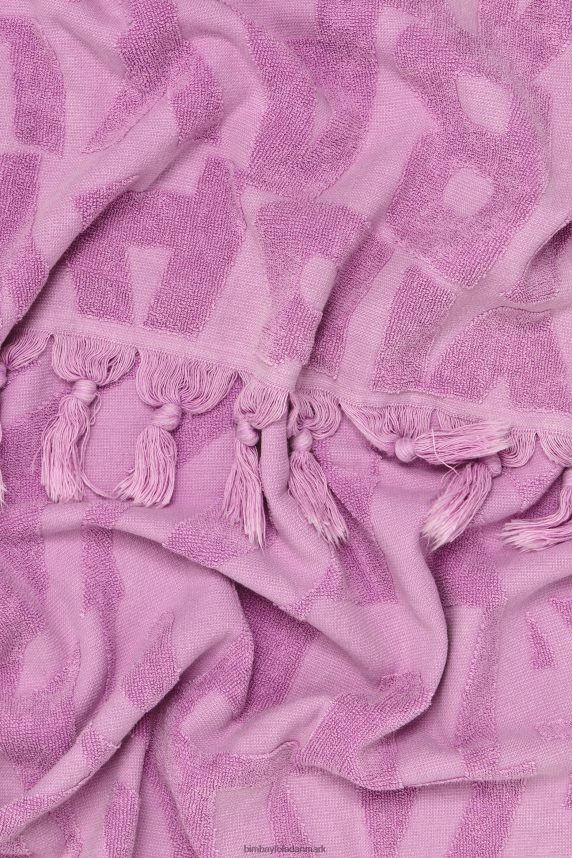 Bimba Y Lola jacquard logo håndklæde 46TD4J883lilla