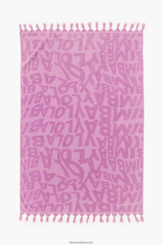 Bimba Y Lola jacquard logo håndklæde 46TD4J883lilla