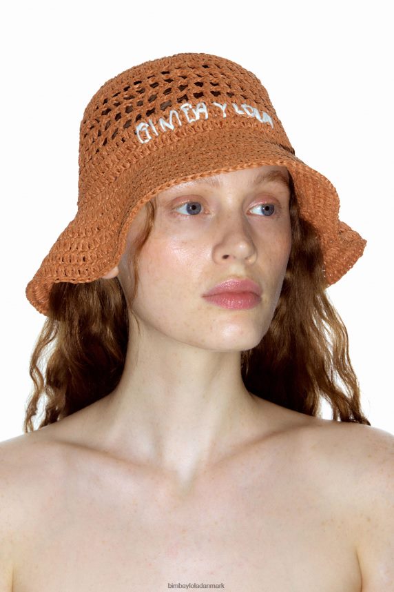Bimba Y Lola raffia bøttehat 46TD4J1205orange