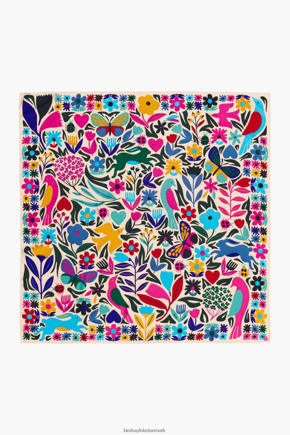 Bimba Y Lola blomster dyretørklæde 46TD4J648fløde