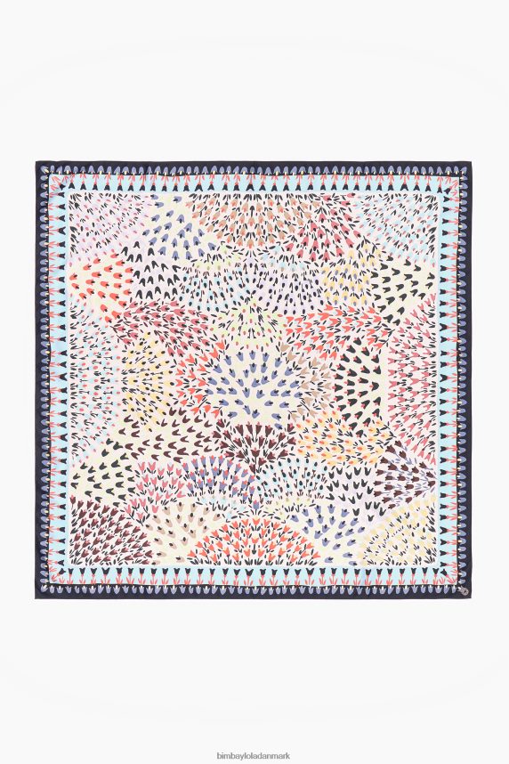 Bimba Y Lola blomster tørklæde 46TD4J623hvid